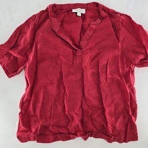 Charter Club Vibrant‎ Red Blouse